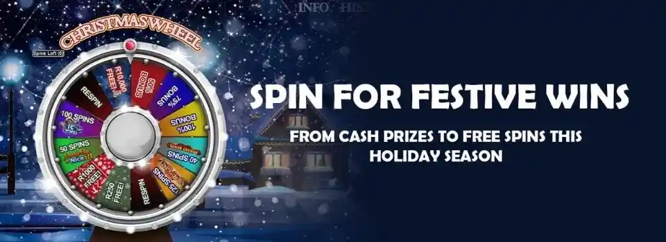 Spin the Christmas Wheel at Jackpot Cash Casino