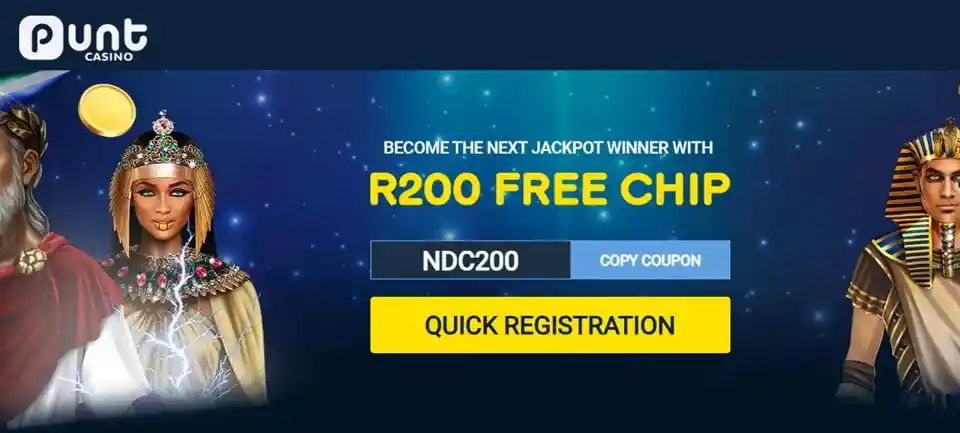 Punt Casino R200 No Deposit Bonus