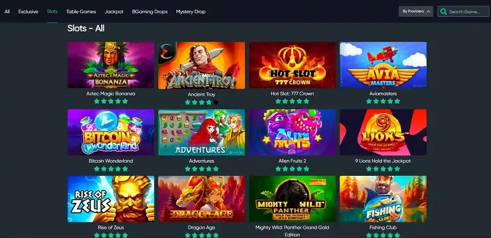 Bitcoin.com games slots