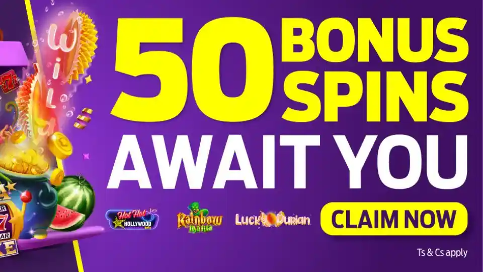 Claim 50 Bonus Spins at Hollywoodbets