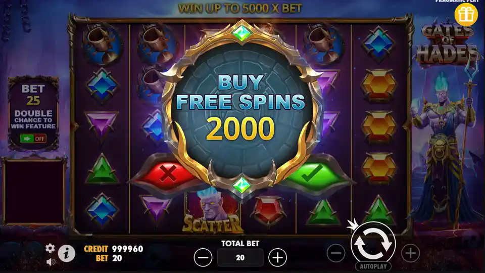 Gates of Hades Free Spins