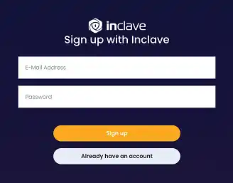 Inclave sign up