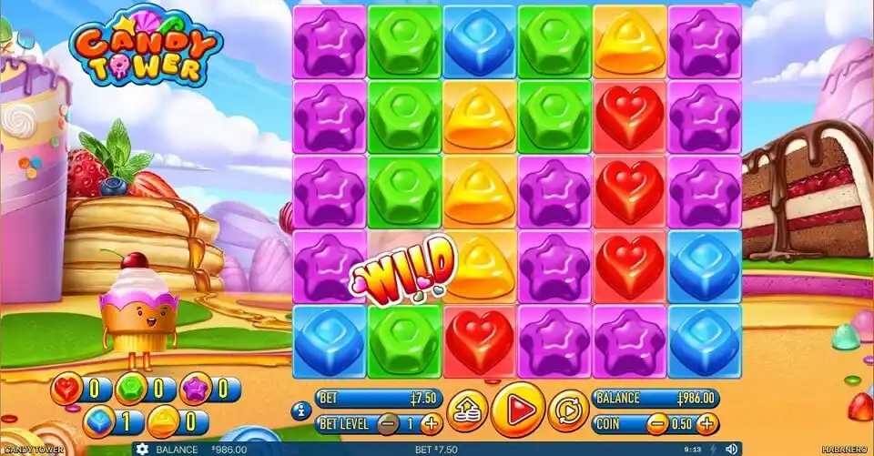 Candy tower slot game